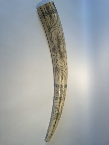 Scrimshaw horn new bedford - scrimshaw,