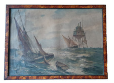 Maritimer Farbdruck "2 Segler