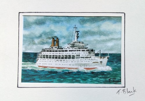 Kunstdruck passagierschiff - -,