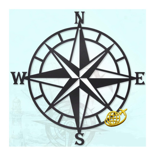Schwarz nautischer kompass - nautischer,