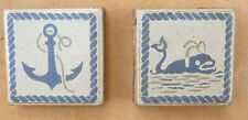 2 kleine maritime Fliesen.