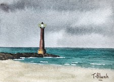 ORIGINAL AQUARELL -  Regentag