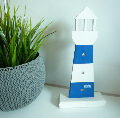 Leuchtturm blau weiß cm - leuchtturm,