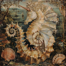 maritimes Bild, seahorse