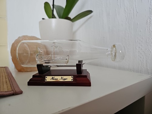 Kunstglas buddelschiff hanse - kunstglas-buddelschiff,,