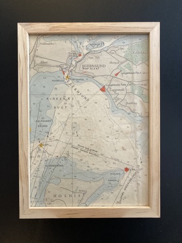 Original historische seekarte - original,